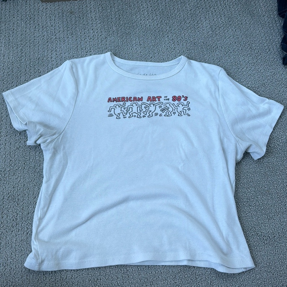 Keith Haring graphic baby tee size xl - fits more like a medium